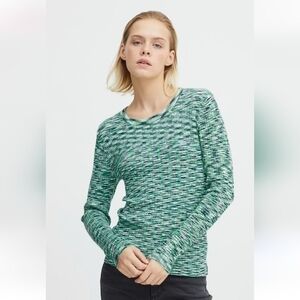 ICHI by Anthropologie,Brinoa knit pullover,long sleeve, crew neck, M‎
